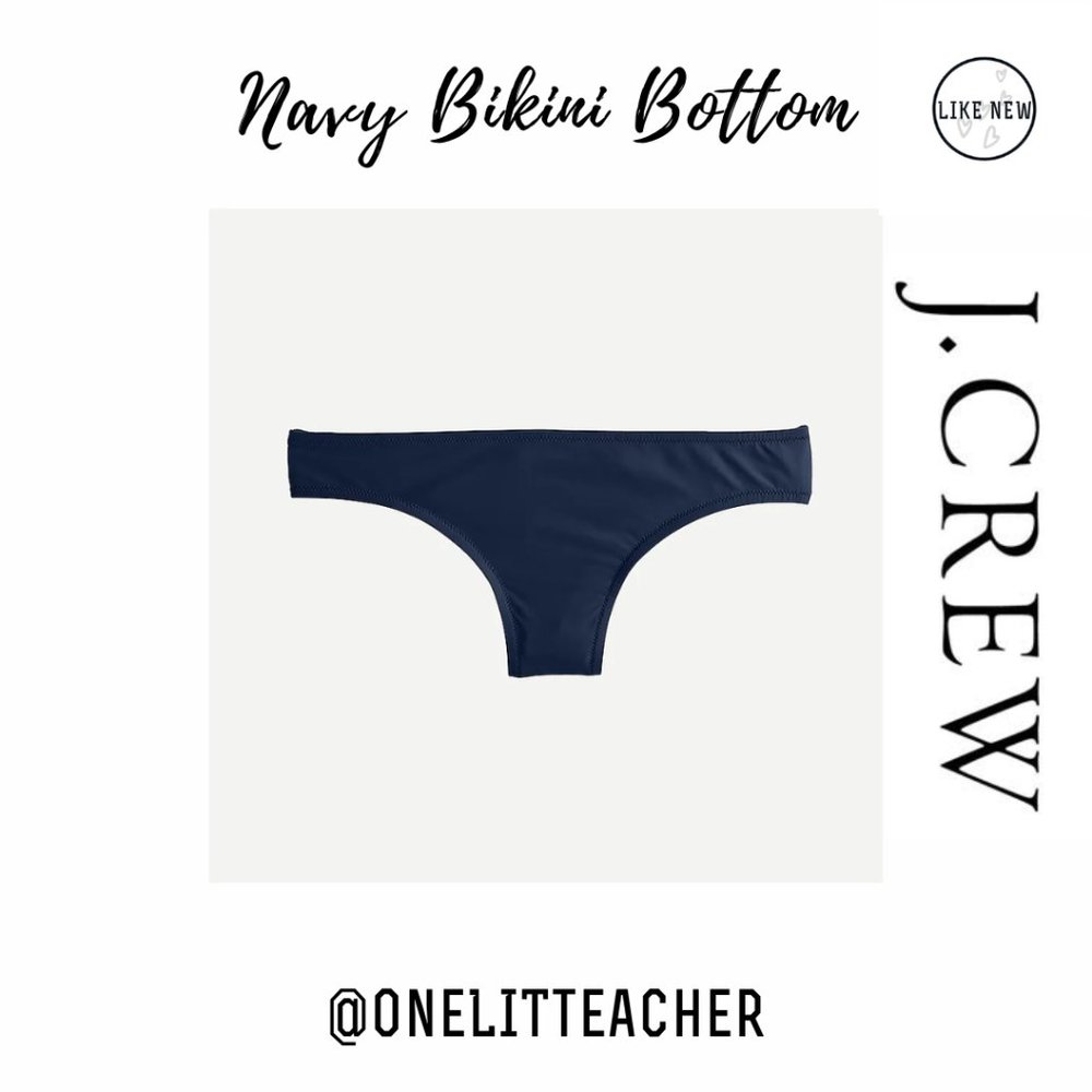 J.Crew Navy Bikini Swimsuit Bottom